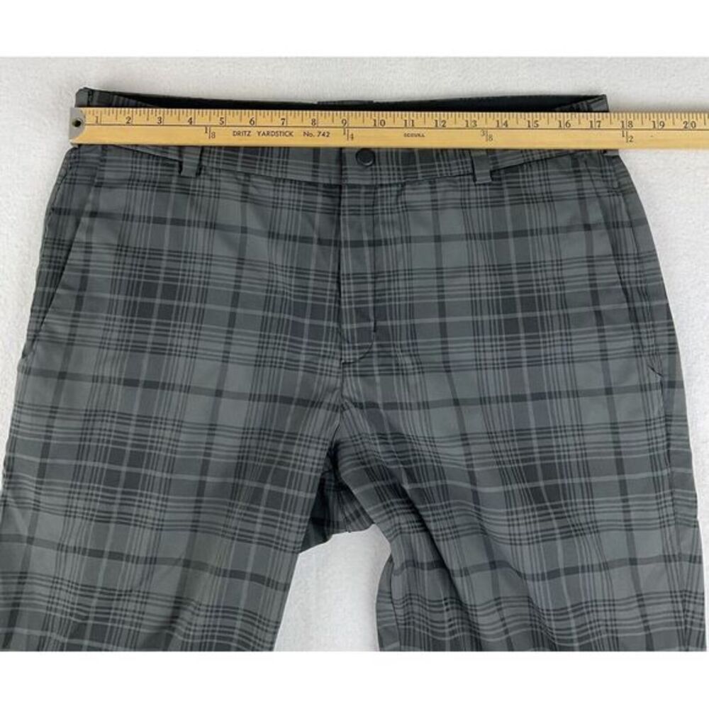 Nike Men's Black and Gray Plaid Chinos - Picture 2 of 10